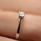 Золотое помолвочное кольцо с бриллиантом кб0155 от ювелирного магазина Оникс - 3