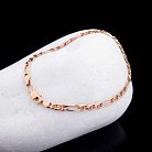 Золотой браслет плетение Фигаро с алмазной огранкой б00281 от ювелирного магазина Оникс - 2