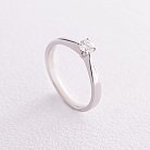 Помолвочное кольцо в белом золоте (бриллиант) кб0270 от ювелирного магазина Оникс