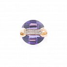 Эксклюзивное золотое кольцо (фианиты) к03266 от ювелирного магазина Оникс - 2