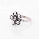 Серебряное кольцо "Цветок" (фианит) 11785 от ювелирного магазина Оникс