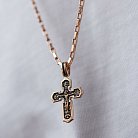 Золотой крест "Распятие" п03865 от ювелирного магазина Оникс - 3