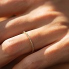 Кольцо с дорожкой бриллиантов (желтое золото) 217843121 от ювелирного магазина Оникс - 5