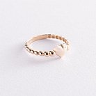 Золотое кольцо "Сердце" к06877 от ювелирного магазина Оникс - 7