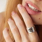 Серебряное кольцо с гравировкой "Древо жизни" 112143древо от ювелирного магазина Оникс - 1