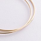 Сережки - кільця в жовтому золоті (5.3 см) с08770 от ювелирного магазина Оникс - 4