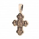 Бронзовый православный крест "Крестовоздвижение. Донская икона Божией Матери" 9991 от ювелирного магазина Оникс