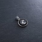 Срібний кулон "Знак зодіаку Козеріг" з ебеном 1041козеріг от ювелирного магазина Оникс - 4