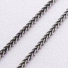 Серебряная цепочка с чернением (плетение колос) чс10544 от ювелирного магазина Оникс - 6