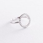 Серебряное кольцо "Круговорот" с фианитами 112577 от ювелирного магазина Оникс - 2