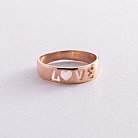 Золотое кольцо "Love" к04879 от ювелирного магазина Оникс