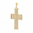 Золотой крестик без камней ШС01-00082 от ювелирного магазина Оникс - 1