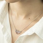 Срібні сережки "Метелики" (ім.улексит) 122285 от ювелирного магазина Оникс - 4