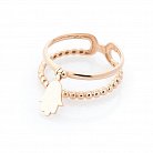 Золотое кольцо "Хамса" к05533 от ювелирного магазина Оникс