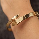 Жесткий браслет "Змея" в желтом золоте б05400 от ювелирного магазина Оникс - 3