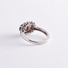 Золотое кольцо с бриллиантами и сапфирами к1597 от ювелирного магазина Оникс - 4