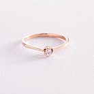 Золотое помолвочное кольцо с бриллиантом кб0153 от ювелирного магазина Оникс - 5
