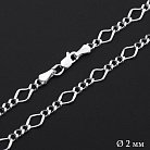Серебряная цепочка плетение Нонна 3+1 б012583 от ювелирного магазина Оникс