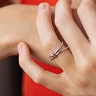 Серебряное двойное кольцо 1111 от ювелирного магазина Оникс - 1