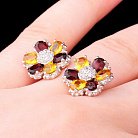 Серебряное кольцо "Цветочки" 11388 от ювелирного магазина Оникс - 4