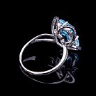 Золотое кольцо с голубым топазом и синими сапфирами 14032308 от ювелирного магазина Оникс - 2