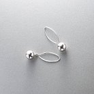 Срібні сережки "Кульки" 12105а от ювелирного магазина Оникс - 1