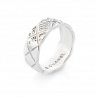 Срібний перстень з фіанітами 112041 от ювелирного магазина Оникс - 2