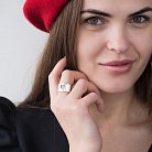 Серебряное кольцо "Сердце" 112229 от ювелирного магазина Оникс - 16