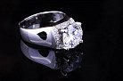 Женское кольцо (родий,фианиты) к02502 от ювелирного магазина Оникс - 3