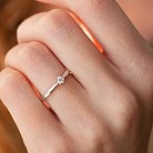 Помолвочное золотое кольцо с бриллиантом кб0460ca от ювелирного магазина Оникс - 3