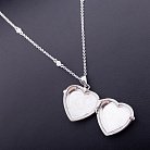 Серебряная подвеска "Сердце" 132223 от ювелирного магазина Оникс - 3
