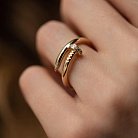 Кольцо "Гвоздь" с бриллиантами (желтое золото) кб0476м от ювелирного магазина Оникс - 4