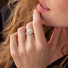 Кольцо в белом золоте с бриллиантами ккит513 от ювелирного магазина Оникс - 3