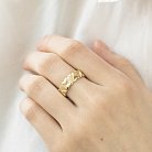 Золотое кольцо без камней к05894 от ювелирного магазина Оникс - 2