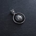 Срібний кулон "Знак зодіаку Лев" з ебеном 1041лев от ювелирного магазина Оникс - 4
