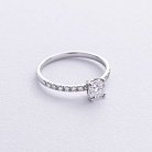 Помолвочное кольцо с бриллиантами (белое золото) 235571121 от ювелирного магазина Оникс - 2