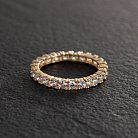 Кольцо "Paris" с дорожкой камней в желтом золоте к07201 от ювелирного магазина Оникс - 6