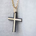 Крест из желтого золота (цирконий) 603-00007 от ювелирного магазина Оникс - 3