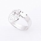 Серебряное кольцо с сердечком 111952 от ювелирного магазина Оникс - 1