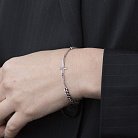 Срібний браслет з хрестиком 141223 от ювелирного магазина Оникс - 4