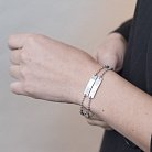 Серебряный браслет "Корона" (родий) 141208 от ювелирного магазина Оникс - 2
