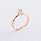 Золотое помолвочное кольцо (цирконий Swarovski) к06228 от ювелирного магазина Оникс