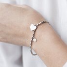Серебряный браслет "Сердечки" 141212 от ювелирного магазина Оникс - 3