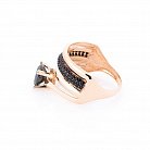 Золотое кольцо с фианитами к04842 от ювелирного магазина Оникс - 2
