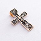 Золотой православный крестик "Распятие" п02415 от ювелирного магазина Оникс