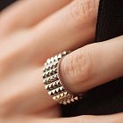 Широкое кольцо "Бьянка" в белом золоте к07999 от ювелирного магазина Оникс - 14