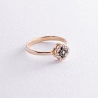Золотое кольцо "Клевер" с бриллиантами 233973122 от ювелирного магазина Оникс - 3