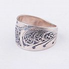 Серебряное кольцо с узором 11044 от ювелирного магазина Оникс - 2