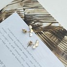 Золоті сережки-пусети "Сердечка" с05551 от ювелирного магазина Оникс - 3