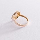 Кольцо "Давина" в желтом золоте (фианиты) к06893 от ювелирного магазина Оникс - 5